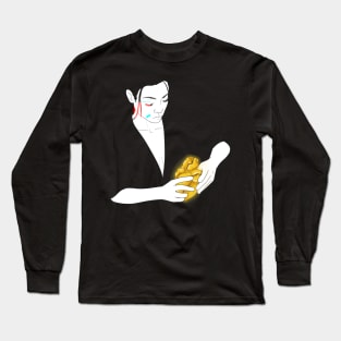 Golden heart Long Sleeve T-Shirt